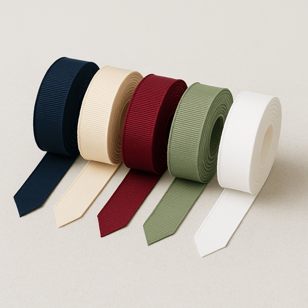 Textilbänder: Farben, Finishes und Verarbeitung